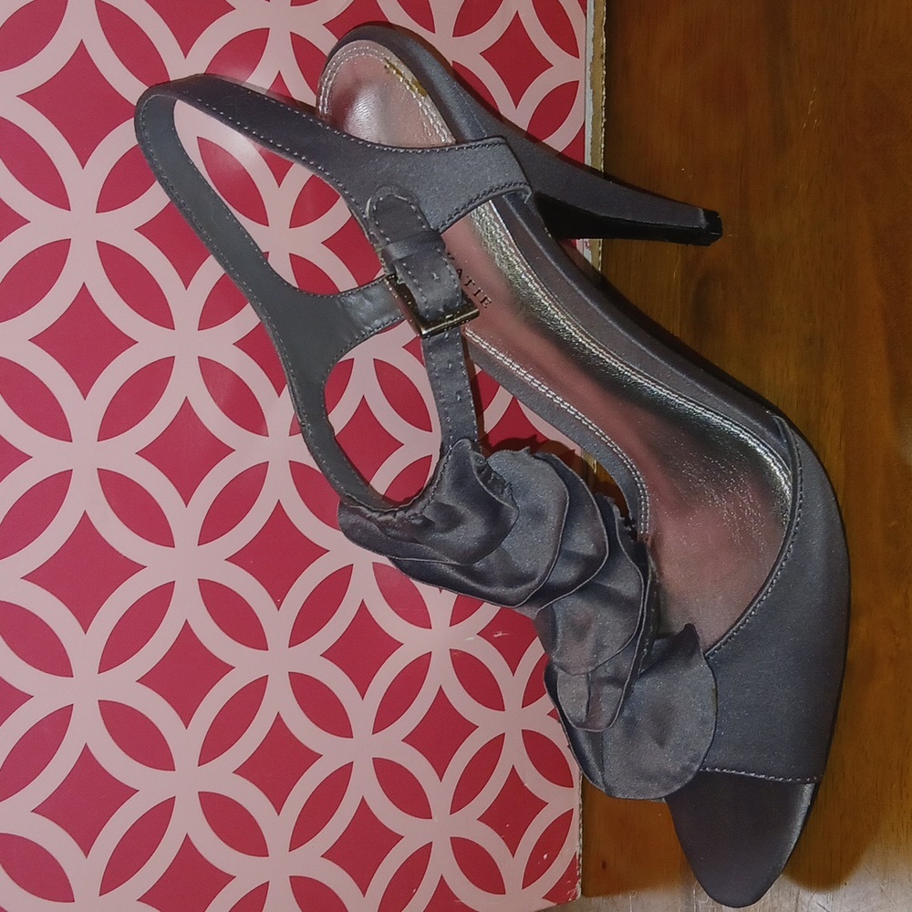 Gray Kelly and Katie heels